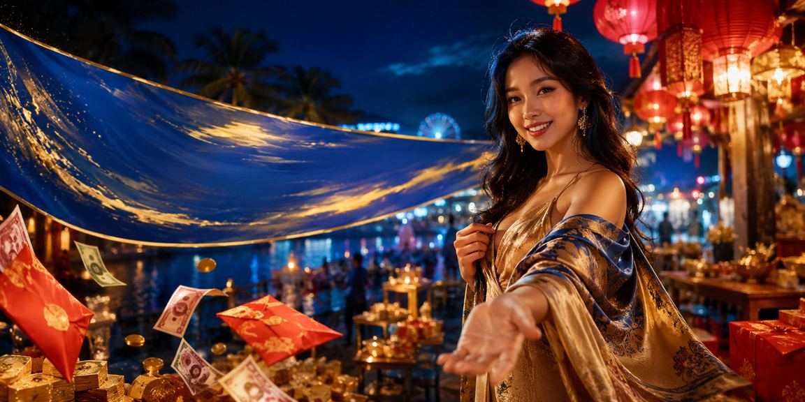 Toàn cảnh sòng bạc hiện đại với ánh đèn neon rực rỡ tạo không khí giải trí